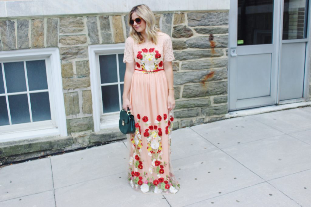 embroidered maxi